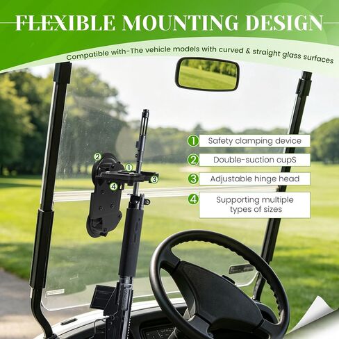 HECASA Tractor Glass Windshield Gun Holder Rack Compatible with Cab Truck in Kuwait