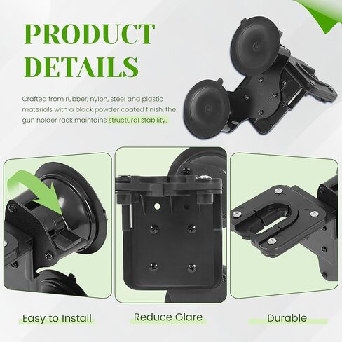 HECASA Tractor Glass Windshield Gun Holder Rack Compatible with Cab Truck in Kuwait