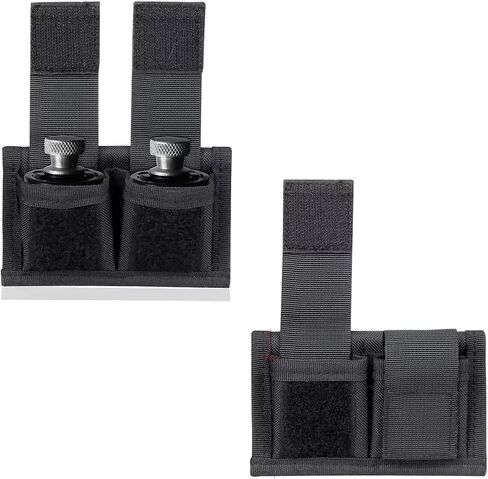 2 Pack Speedloader Pouch Tactical Molle Speed Loader Pouches with Double Pocket Organizer Two Speedloaders Holder Case for Duty Belt .38 .357 S&W Ruger SP101 Taurus HKS 44 45 Caliber 5 & 7 in Kuwait