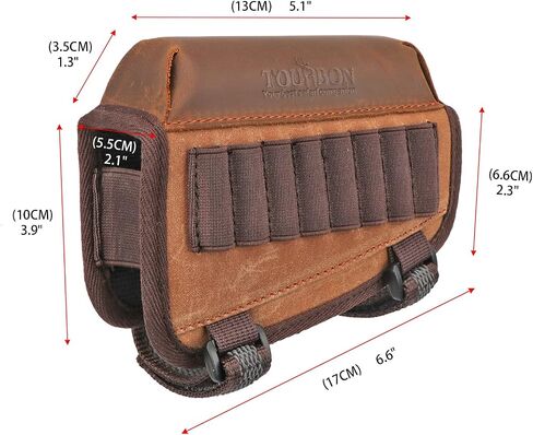 TOURBON Hunting Gun Buttstock Cheek Rest Pad Rifle Ammo Holder in Kuwait