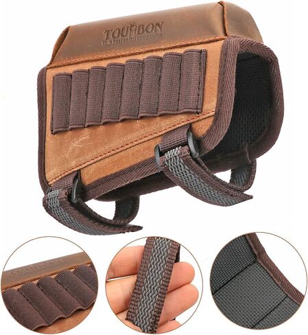 TOURBON Hunting Gun Buttstock Cheek Rest Pad Rifle Ammo Holder in Kuwait