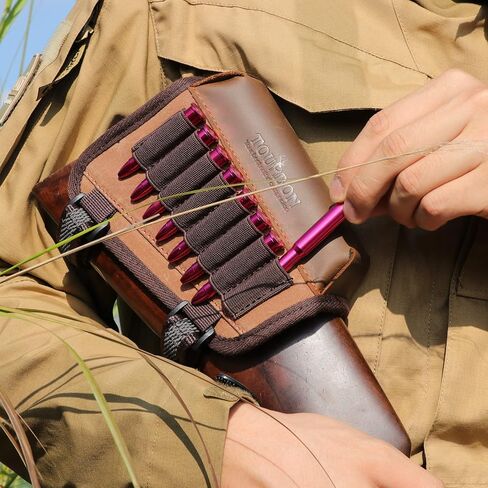 TOURBON Hunting Gun Buttstock Cheek Rest Pad Rifle Ammo Holder in Kuwait