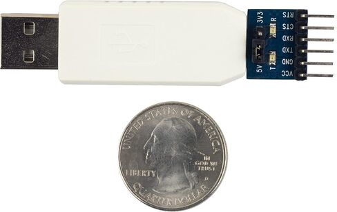 whiteeeen 2pcs FT232RL USB Type A Male to TTL Serial Converter Adapter Module 5V 3.3V Breakout Board with White Shield in Kuwait