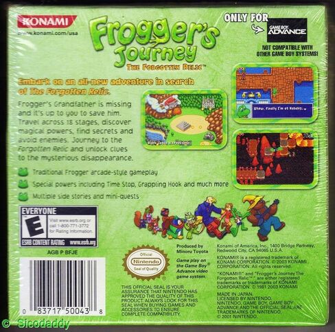 Frogger''s Journey: The Forgotten Relic - Game Boy Advance in Kuwait