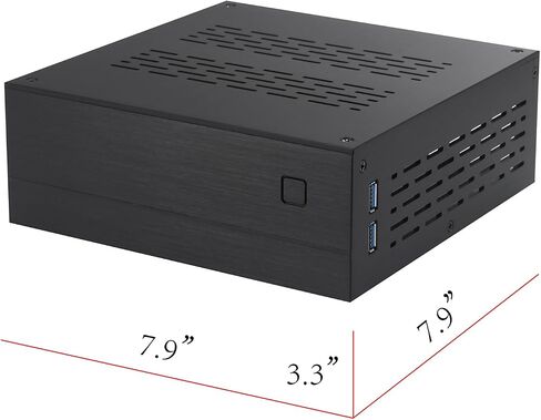 Goodisory A01 Aluminum Mini-ITX HTPC Desktop Computer Chassis (Black Aluminum) in Kuwait