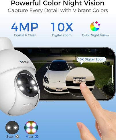 4MP Cameras for Home Security, 64GB Local Storage, No Subscription in Kuwait