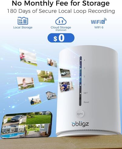 4MP Cameras for Home Security, 64GB Local Storage, No Subscription in Kuwait
