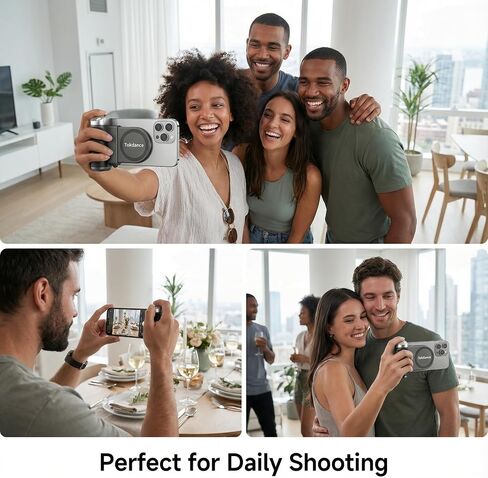 Magnetic Camera Grip for iPhone: Cold Shoe & 1-Inch Extendable Handle in Kuwait