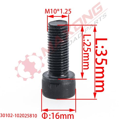 6PCS Screw M10X1.25X25 for 250 400 450 500S 520 600 625 800 800EX 800XC 850 950 1000 30102-102025810 in Kuwait