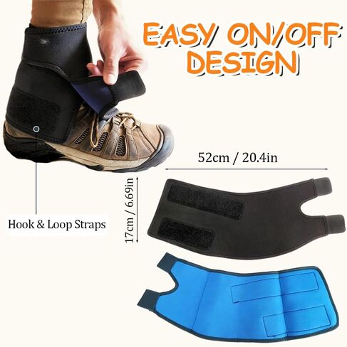 Adjustable Leg Gaiters, Waterproof Snow Boot Warmer Shoes Covers, Lightweight Comfortable Leg Protection for Outdoor Yard Work Hiking Mountain Climbing Hunting Skiing in Saudi Arabia
