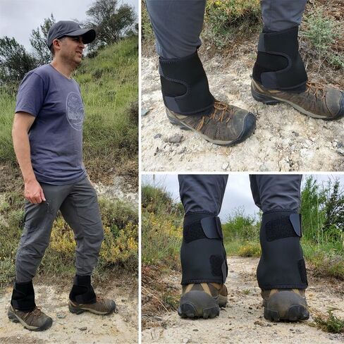 Adjustable Leg Gaiters, Waterproof Snow Boot Warmer Shoes Covers, Lightweight Comfortable Leg Protection for Outdoor Yard Work Hiking Mountain Climbing Hunting Skiing in Saudi Arabia