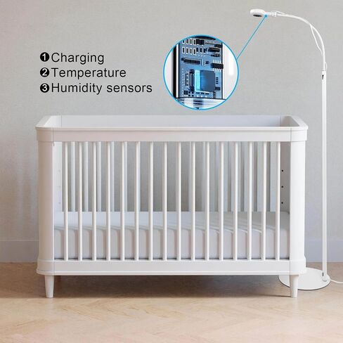 Didalo Floor Stand for Nanit Pro Baby Monitor, Gooseneck Swivel Holder Mount with Adjustable Height and Stable Base,Without Tools or Wall Damage(Camera not Included) in Kuwait