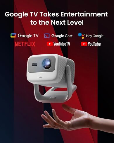 JMGO N1S 4K Upgrade Triple Laser Projector, 1700 ISO Lumens, Google TV in Saudi Arabia