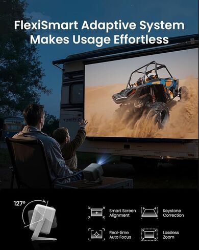 JMGO N1S 4K Upgrade Triple Laser Projector, 1700 ISO Lumens, Google TV in Saudi Arabia
