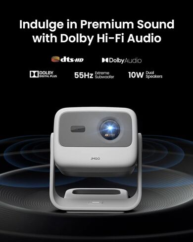 JMGO N1S 4K Upgrade Triple Laser Projector, 1700 ISO Lumens, Google TV in Saudi Arabia