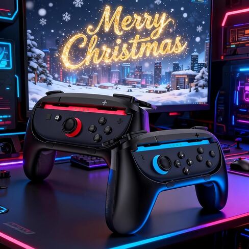 ProCase 2 Pack Joy-Con Grips for Nintendo Switch 2 2025 Released, Wear-Resistant Comfort Controller Hand Grip Handles Holder for Joycon -Black in Kuwait