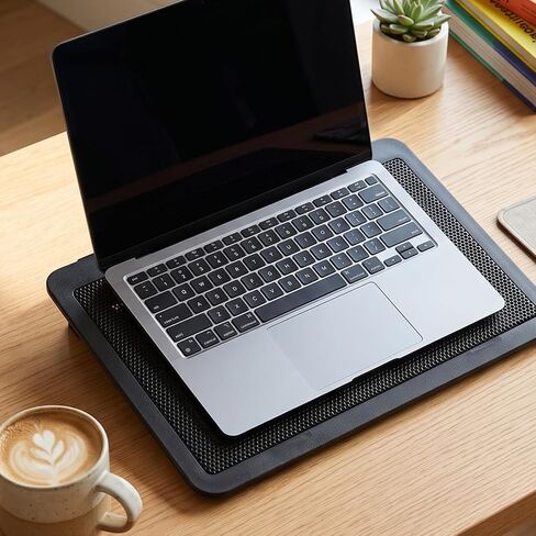 Asixxsix Laptop Cooling Pad, Slim Quiet Laptop Cooler with 140mm Ventilation Fan and Non Slip Base, Portable USB Powered Cooler Stand for 12 to 17 Inch Notebook in Kuwait