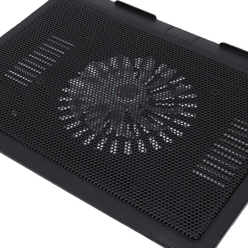 Asixxsix Laptop Cooling Pad, Slim Quiet Laptop Cooler with 140mm Ventilation Fan and Non Slip Base, Portable USB Powered Cooler Stand for 12 to 17 Inch Notebook in Kuwait