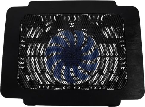 Ultra Black Laptop Cooling Pad with Anti-Skid Plastic Stand, Adjustable Height Cooling Base for Notebook and Computer Use in Kuwait