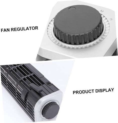 VICASKY Portable Laptop Cooler Fan with Dual Silent USB Fans, Adjustable Aluminum Alloy Cooling Pad Stand for Phone and Tablet, Low Power Consumption Notebook Cooler with Rear Plug Holder in Kuwait