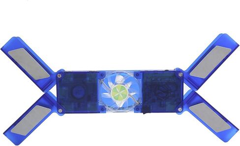 JTLB Laptop Cooling Pad, 2 Fan LED Light Emitting Foldable USB Notebook Cooler with Speaker, for Laptop Computers in Kuwait