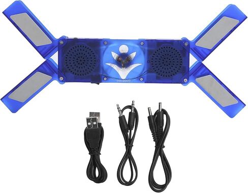 JTLB Laptop Cooling Pad, 2 Fan LED Light Emitting Foldable USB Notebook Cooler with Speaker, for Laptop Computers in Kuwait