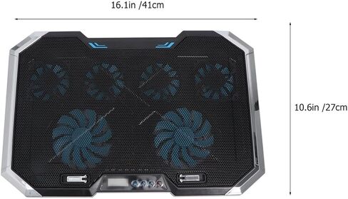 Laptop Cooling Pad 18 Inch, 6 Fans, Silent Adjustable Stand in Kuwait