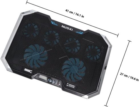 Laptop Cooling Pad 18 Inch, 6 Fans, Silent Adjustable Stand in Kuwait