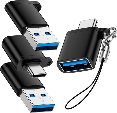 USB to USB C Adapter,USB C to USB Adapter Combo 4Pack for iPhone 17 Pro Max in Kuwait