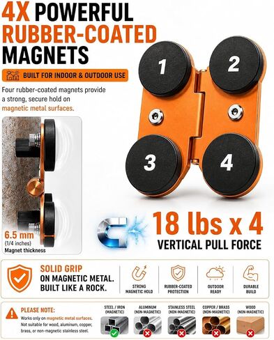 Magnetic Camera Mount for Gamechanger Streaming Kit – Dual 1/4" Fence Mount Compatible with Mevo Start, GoPro, iPhone & Action Cameras, Perfect for Baseball Field in Kuwait