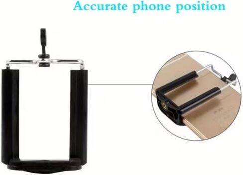 Universal Adjustable Phone Tripod Mount Holder, Stretch Cell Phone Clip Bracket, Smartphone Tripod Adapter Clamp for Selfie Stick Camera Tripod Stand in Kuwait
