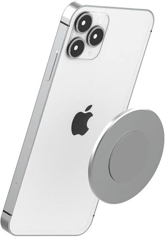 Magnetic Wall Mount Phone Holder, Compatible with MagSafe for iPhone 17/16/15/14/13/12, with Metal Ring for All Smartphones-Adhesive Wall Phone Holder for Bathroom Kitchen Bedroom, Strong Hold, 2 Pack in Kuwait