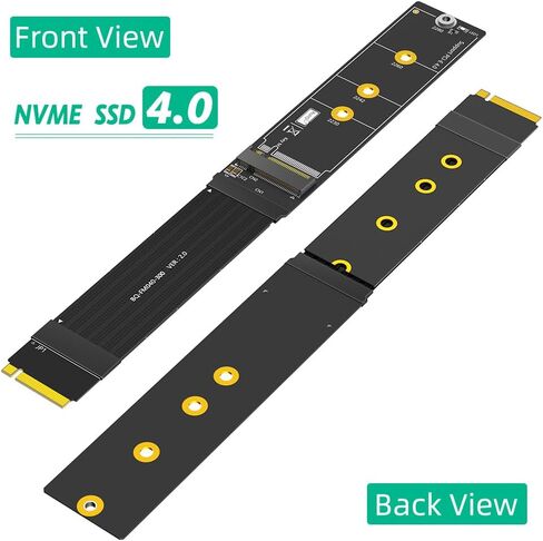 Sintech M.2 NVME Extender,NGFF M-Key PCIe 3.0/4.0 SSD Extention Card with High Speed Soft-PCB Cable 20CMS in Saudi Arabia