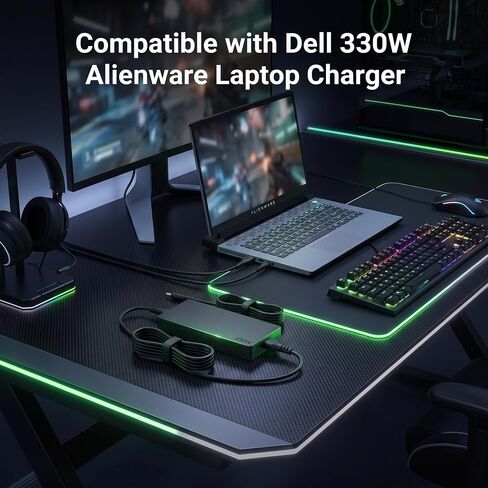 330W 7.4mm Tip Laptop Charger, Compatible with Dell Alienware Series in Kuwait