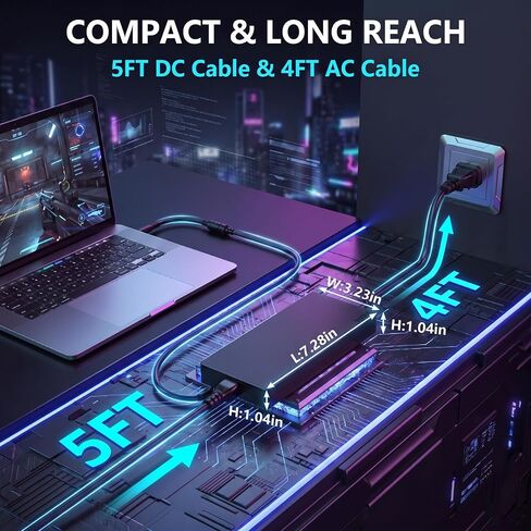 330W 7.4mm Tip Laptop Charger, Compatible with Dell Alienware Series in Kuwait