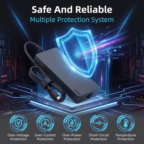 330W 7.4mm Tip Laptop Charger, Compatible with Dell Alienware Series in Kuwait