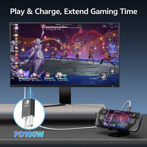 4K@60Hz Switch 2 Portable HDMI Dock Cable 6.6FT With PD 100W Charging in Kuwait