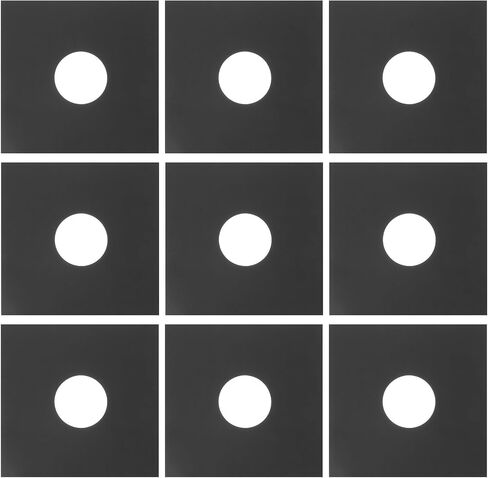 Healeved 10pcs Vinyl Record Protective Sleeve Black Po Material Inner Cover Anti-Static Vinyl Album Sleeve Keeps Records Clean Prevents Data Damage Storage in Kuwait