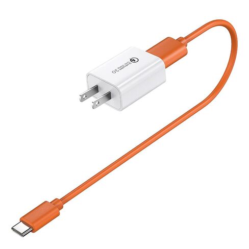 USB C Charger for Ring Battery Doorbell 2024, Orange Charging Cable in Kuwait