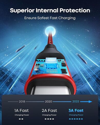 USB to USB C Cable 10ft 3Pack, USB Type C Cable 10 ft Braided Fast Charging in Saudi Arabia