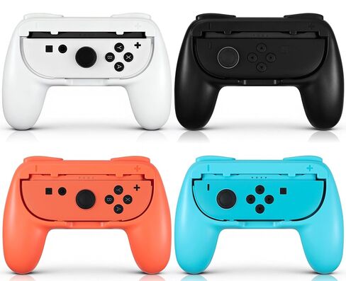 JoyHood Hand Grips for Switch/Switch OLED, Ergonomic Hand Grip Controller Handle Compatible with Joy Con and Switch OLED Model 2021 (4 Pack) in Kuwait