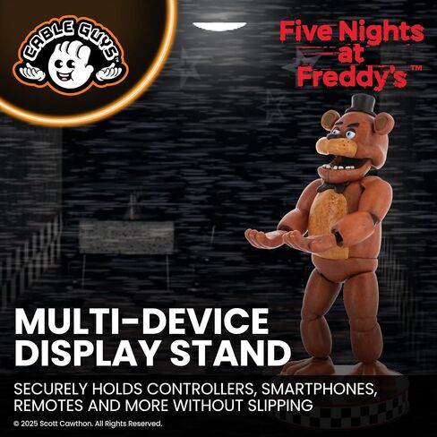 Cableguys Five Nights At Freddy's: Freddy Controller Holder & Phone Stand - Gaming Setup Accessories for Desk and Game Room, Holders Compatible with Xbox, PlayStation & Most Standard Game Controllers in Kuwait