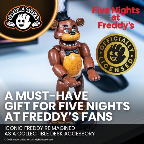 Cableguys Five Nights At Freddy's: Freddy Controller Holder & Phone Stand - Gaming Setup Accessories for Desk and Game Room, Holders Compatible with Xbox, PlayStation & Most Standard Game Controllers in Kuwait