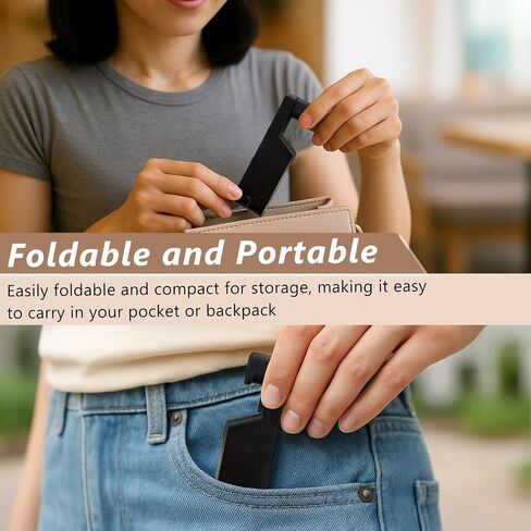 Desktop Foldable Phone Stand – Portable Phone & Mini Tablet Holder, Adjustable Cradle for iPhone, for iPad mini, Smartphones and More in Kuwait