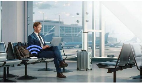 ASUS RT-AX57 Go AX3000 Dual Band Wi-Fi 6 (802.11ax) Travel Router Support 4G/5G Mobile tethering Public Wi-Fi (WISP) Mode Subscription-Free Network Security VPN Features Ai Mesh Guest Portal (Renewed) in Kuwait