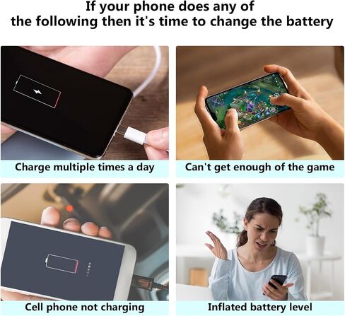 5800mAh Galaxy A22 5G SM-A226B Battery Compatible with Samsung Galaxy A22 5G SM-A226B, SM-A226B/DS, SM-A226B/DSN, SM-A226BR with Back Cover Adhesive Repair Tool Kit in Kuwait