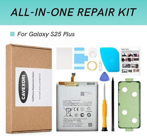 New Cellphone Battery Compatible with Galaxy S25 Plus SM-S936U/U1/W/B/F/E, with Repair Guide & Tools in Kuwait