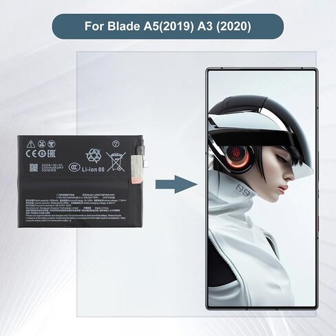 Replacement Battery Li3932T89P8H613487 Compatible with ZTE Nubia Red Magic 9 Pro 3250mAh in Kuwait