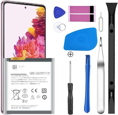 Galaxy S20 FE Battery Replacement,2026 Battery for Samsung Galaxy S20 FE 5G SM-G781B G781U G781W SM-A526 A526B/DS A526W A5260 with Adhesive Tape Professional Tool Kit in Kuwait