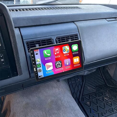 9" Single DIN Car Radio Stereo for Chevy GMC Trucks 1988 1989 1990 1991 1992-1994 with Carplay Android Auto Bluetooth 1 DIN Head Unit Touchscreen FM Radio Car Audio Receiver Backup Camera Mirror Link in Saudi Arabia
